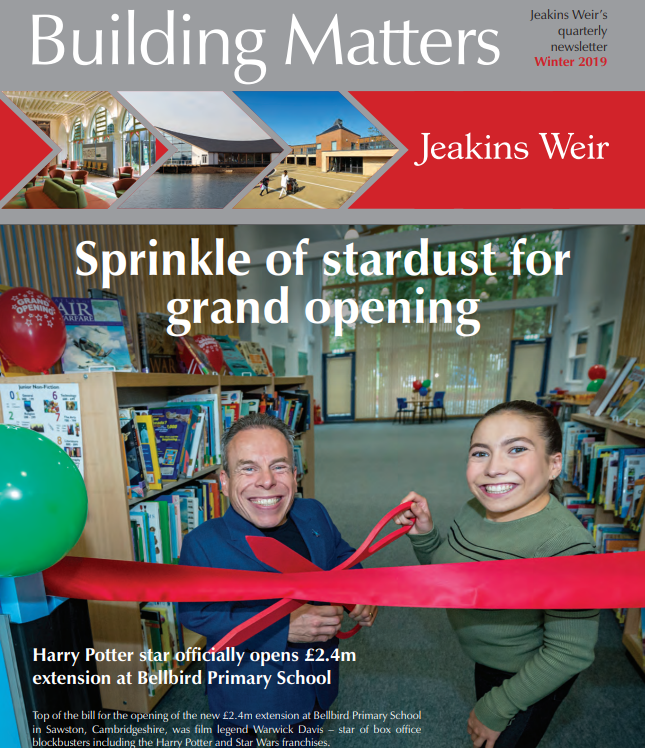 Winter 2019Sprinkle of stardust for grand openingHarry Potter star officially opens £2.4m extension 