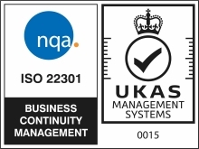 Being accredited to ISO 22301, the international standard for Business Continuity Management, demons